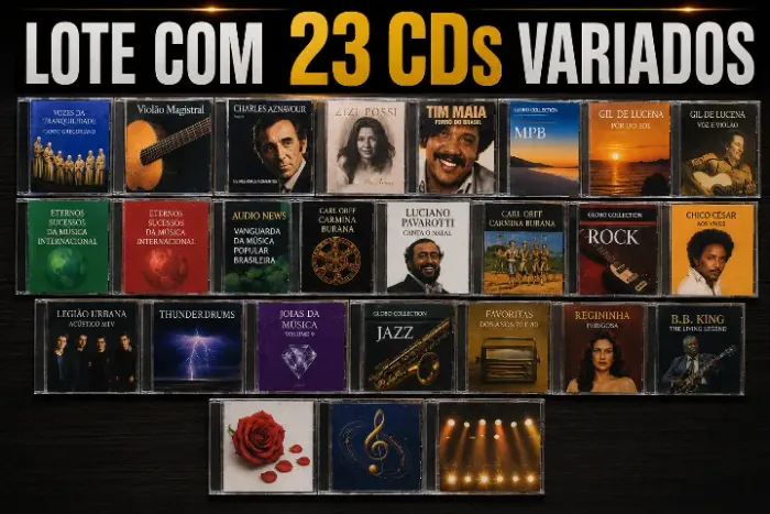 Lote Com 23 Cd's Variados - Vide Descrição Estandar (Usado)