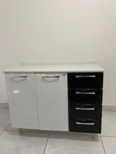 Armário balcão Itatiaia 4 gavetas e 2 portas
