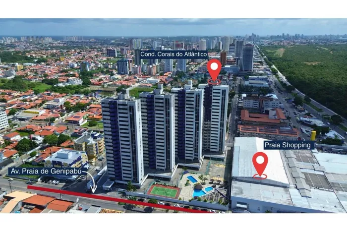 Apartamento Luxuoso no Condomínio Corais do Atlântico em Capim Macio, Natal/RN