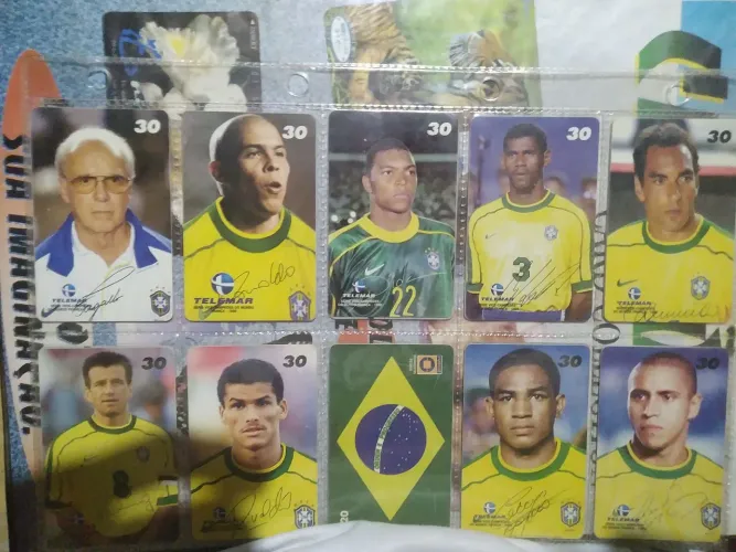 Cartões antigos colecionáveis