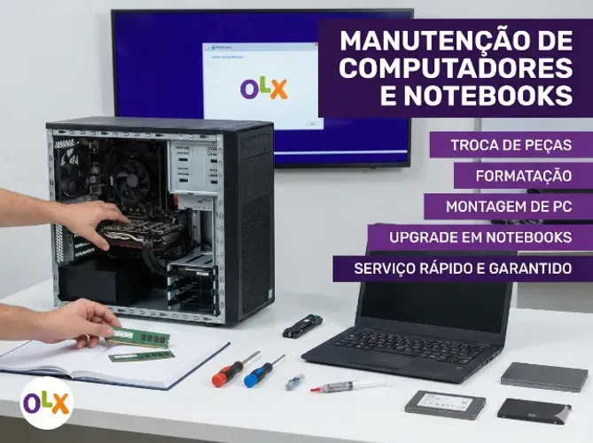 Manutenção de Notebook e Computador.