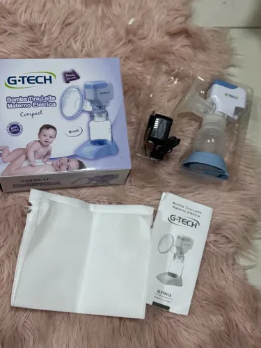 Bomba Tira-Leite Materno Elétrica Compact da marca G-Tech.