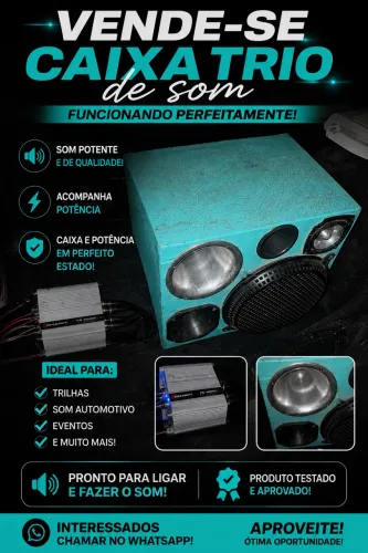 Vendo caixa de som trio