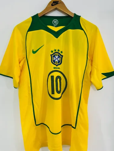 Camisa Brasil 2004 Retrô - Sem Personalização (((Pronta Entrega)))