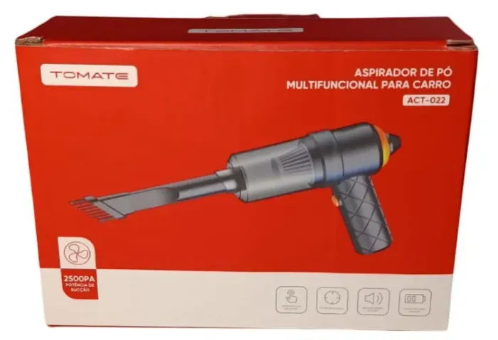 Aspirador De Pó Portátil Automotivo Tomate Act-022 Sem Fio. Novo