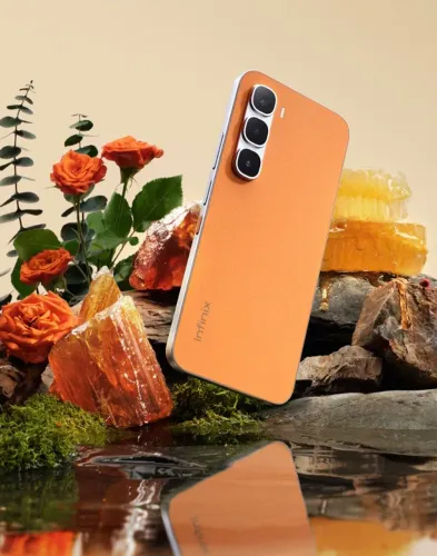 Infinix Hot 60 Pro - 256/8 - Laranja e lilás - oferta de semana