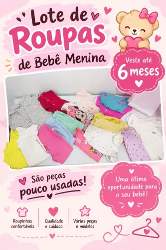 Lote de roupas de bebê 