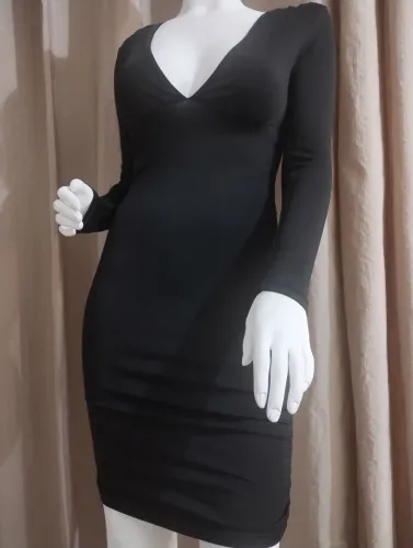 Vestido com Mangas longas