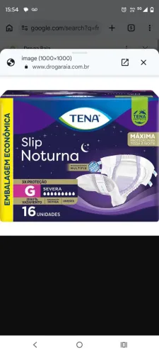 Fralda geriátrica noturna 