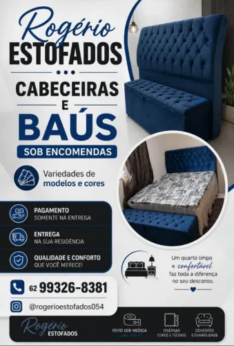 Cabeceira , baús , cama box