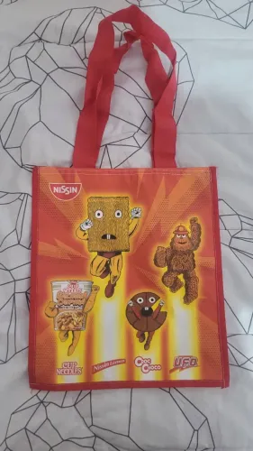 Sacola Ecobag Exclusiva Nissin Mascotes - Edição Limitada Promocional