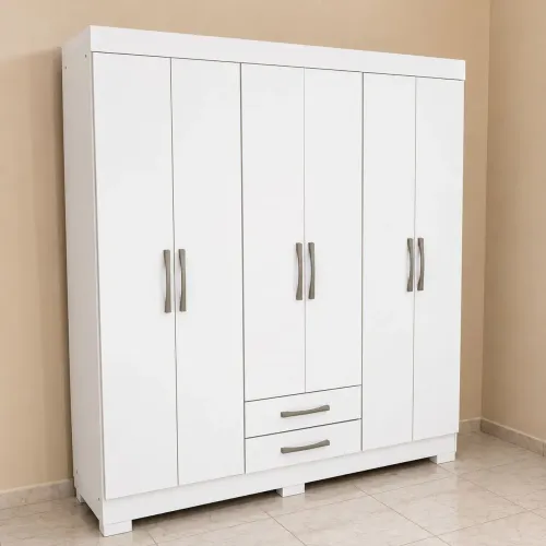 Roupeiro Escócia 6 portas - Branco 