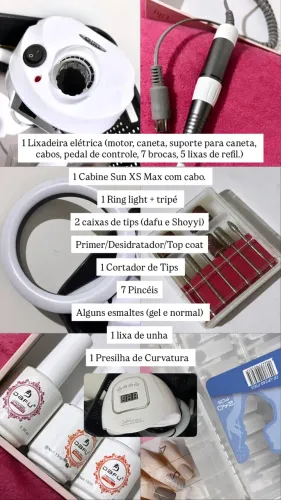 KIT UNHA EM GEL PROFISSIONAL