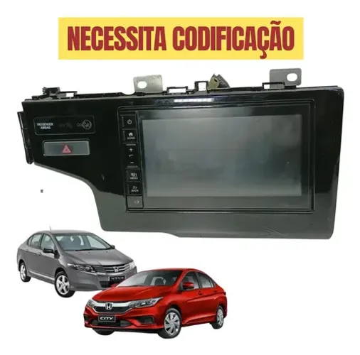 Rádio Tela Multimídia Honda Fit City 2017 2018 2019 2020
