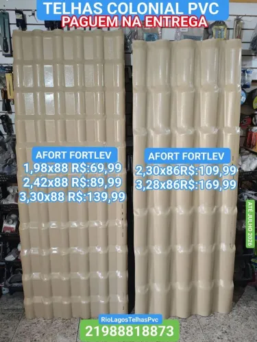 Telhas de PVC Marfim AFORT FORTLEV Plan ou colonial APARTIR 66,99