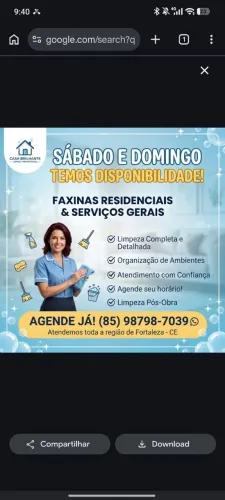 Serviço de faxina 