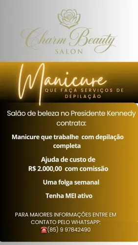 Contratação de manicure que depile
