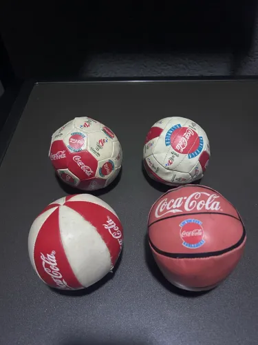 4 Mini bolas olimpíadas coca-cola Atlanta 1996