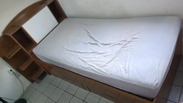 Cama Solteirão Dupla com baú, gavetas e prateleiras integradas - excelente
