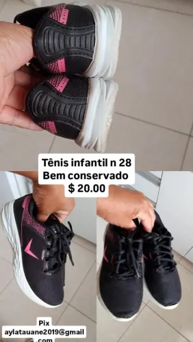 Tênis infantil vários números a partir de 10 reais
