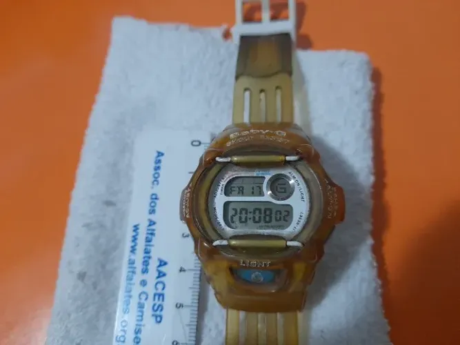 Relógio Casio Digital Baby - G, BG - 370, 1994, feminino, funcionando, leia a descrição