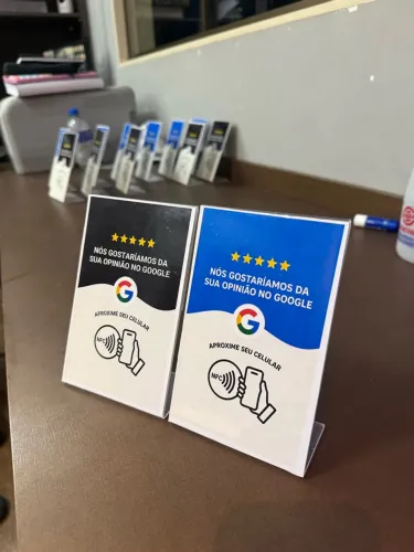 Placas de avaliação rápida Google NFC