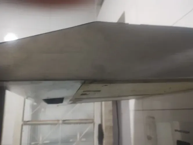 Exaustor inox para fogão de quatro bocas