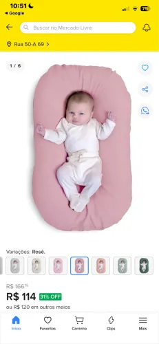 Ninho redutor para bebê