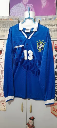 Camisa seleção do Brasil 1994 / umbro - Jogador : Aldair / zagueiro