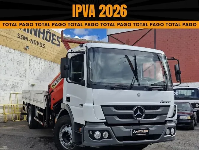 mb atego 1719 4x2 com ar condicionado Munck Palfinger