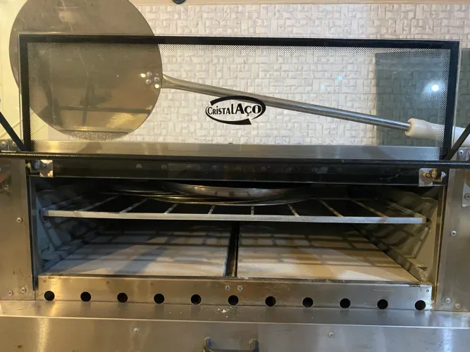 Forno para pizza Aço Cristal  a gás industrial