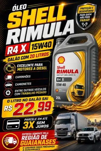 Óleo Shell Rimula R4 X 15w40 20lt
