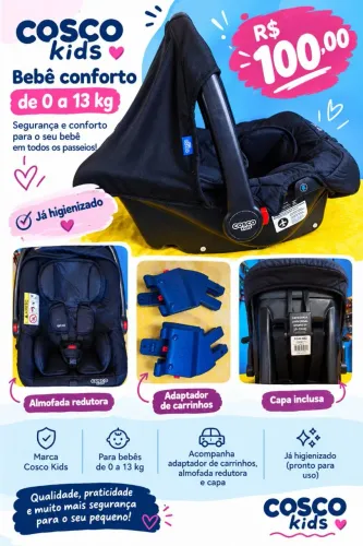 Bebê conforto Cosco Kids 0 a 13kg