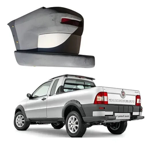 Ponteira Parachoque Traseira Esquerda Fiat Strada  2008 2012