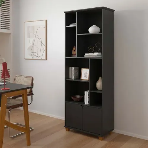 Estante Livreiro com 2 Portas e 8 Nichos (QUEIMA DE ESTOQUE)!