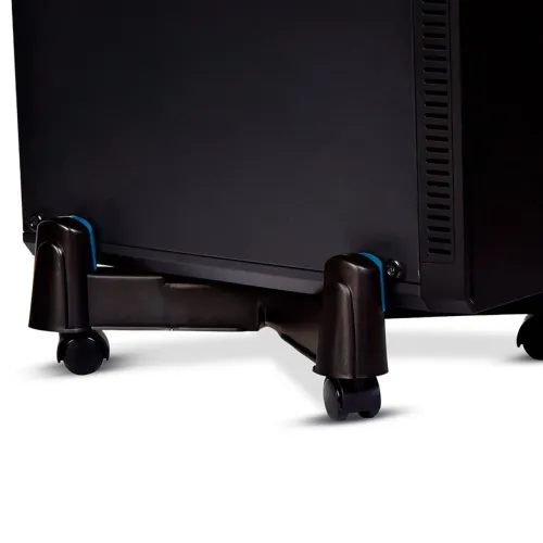 Suporte Ajustável para CPU Goldentec com Rodas Preto