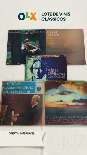 08 LPs vinil - Coleção Beethoven - Raridade
