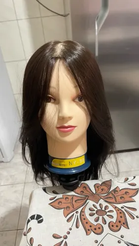 Cabeça manequim de cabeleireiro feminino novo