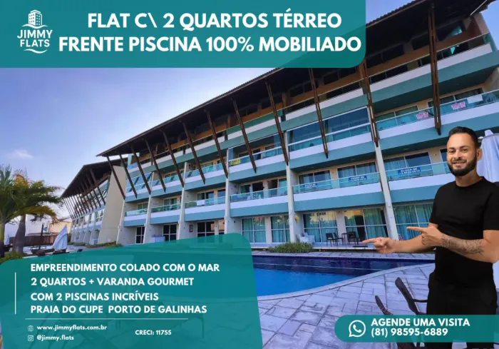 Apartamento à venda no VILLAS DO ATLÂNTICO RESIDENCE, PORTO DE GALINHAS, Ipojuca, PE