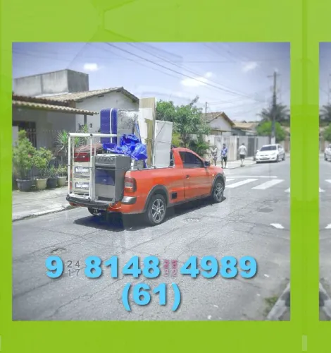 frete! mudança! transporte de cargas! qualidade e rapidez!