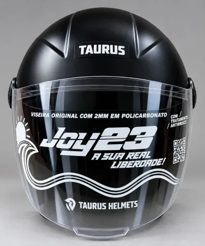 Capacete Joy 23 Taurus Preto Fosco