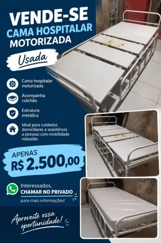 Cama hospitalar motorizada usada