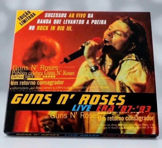 CD Duplo Guns N' Roses - Live Era '87-'93 (Edição Especial c/ Luva Slipcase)
