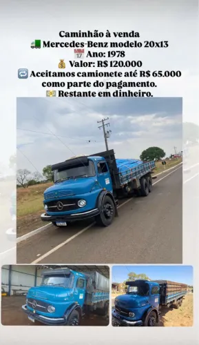Vende-se caminhão 20/13 Mercedes turbinado