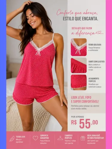 Babydolls, Calcinhas e Cuecas Infantil e Adulto