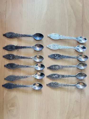 Coleção colher de café em prata