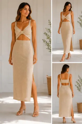 Vestido em tricô