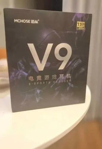 Fone De Ouvido Mchose V9 Pro Headset Gamer Wireless Sem Fio Preto - Novo