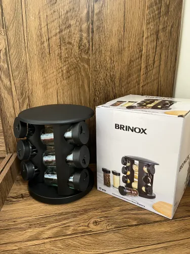 Porta-tempero de Vidro 10 Peças Brinox + Lock & Stock
