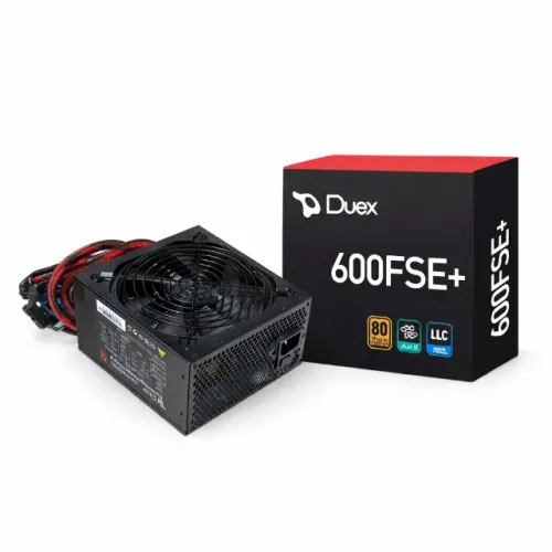 Fonte Duex ATX 600W DX600FS 80 Plus Bronze PFC Ativo Para PC Gamer Desktop pode retirar no